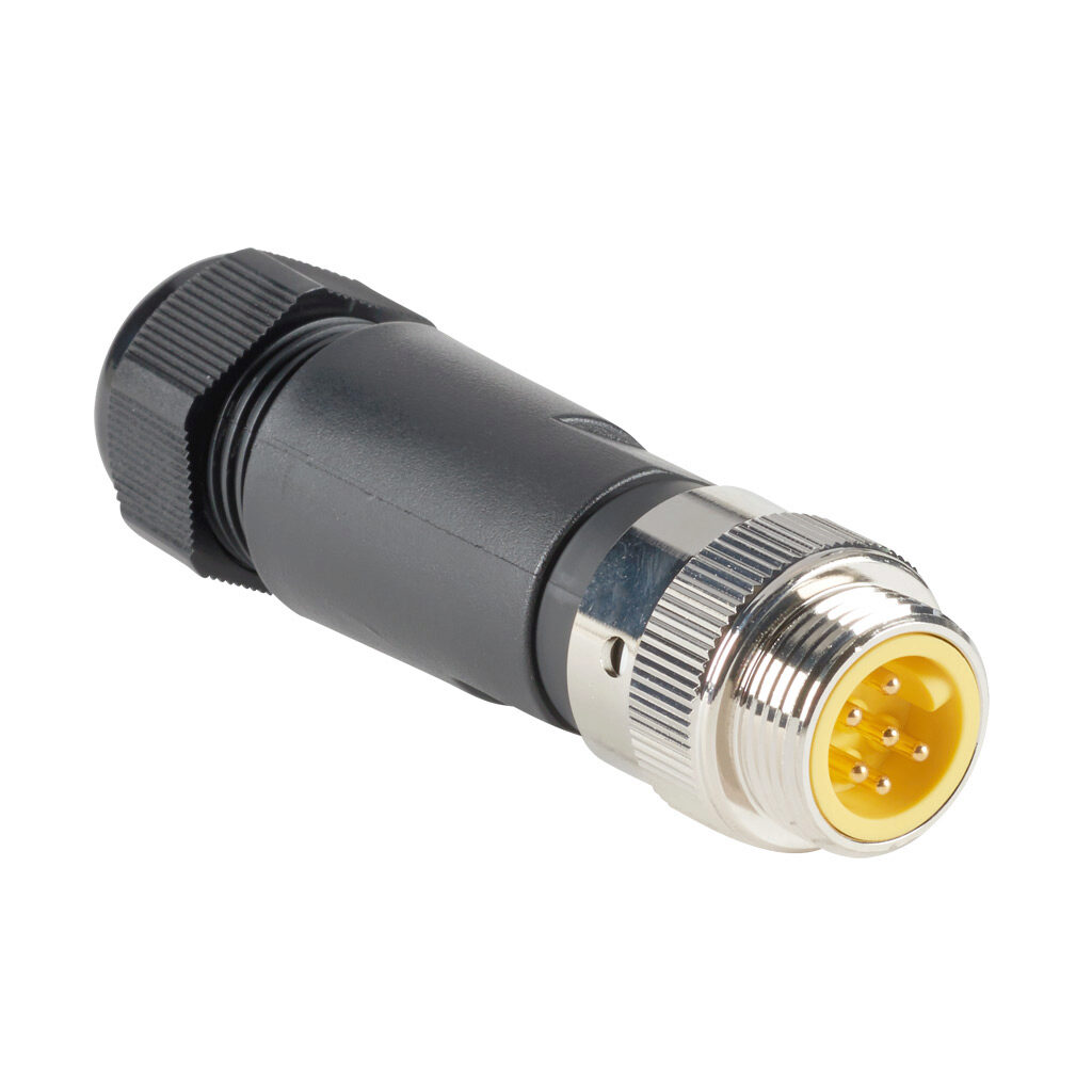 Connector: 7/8in - 16 UN2 thread barrel 6-pin male axial, 22-16