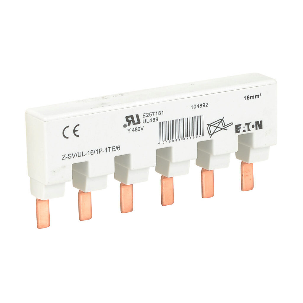 Comb Busbar: 80A, 480 VAC (PN# ZSVUL16-1P-1TE6SP) | AutomationDirect