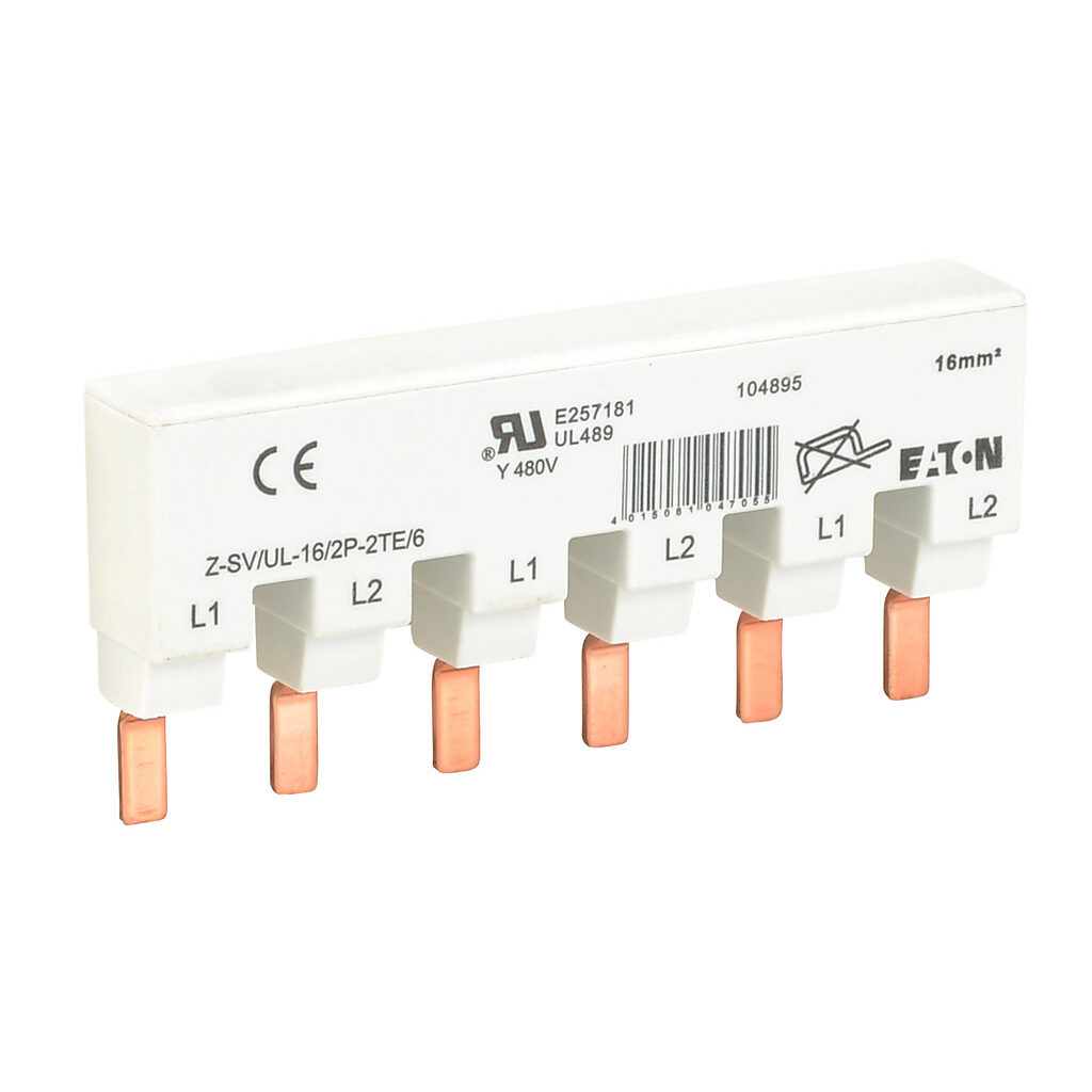 Busbar: 80A, 480 VAC (PN# ZSVUL16-2P-2TE6SP) | AutomationDirect