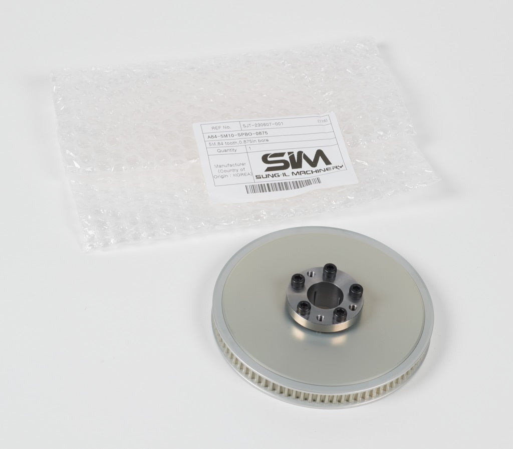 Timing Pulley: 84 tooth, 5.263in pitch diameter (PN# A84-5M10-SPBO-0875 ...