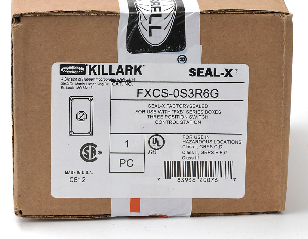Killark Control Station Cover Assembly: single selector switch (PN