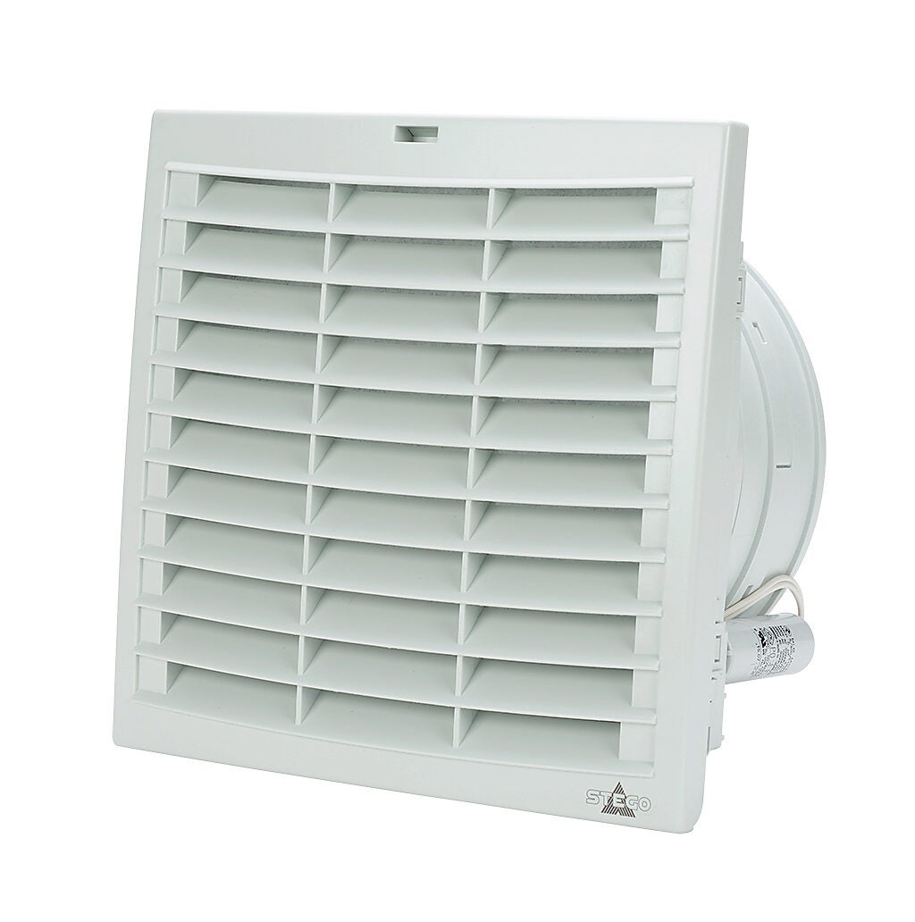 Enclosure Fan Assembly: intake, 195 CFM, 115 VAC operating voltage