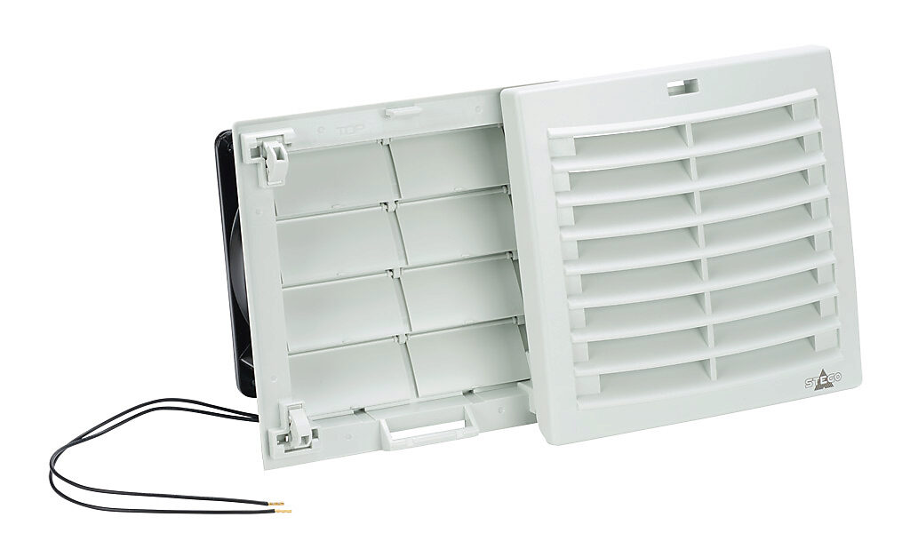 Enclosure Fan Assembly: exhaust, 69 CFM, 115 VAC operating voltage