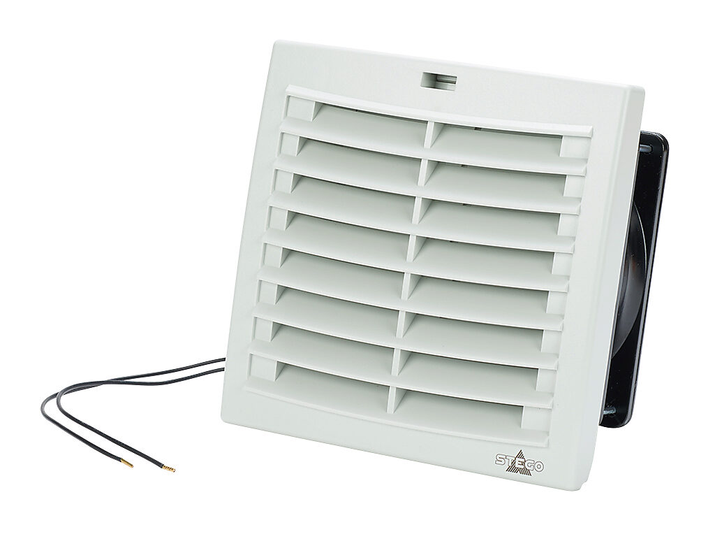 Enclosure Fan Assembly: exhaust, 69 CFM, 115 VAC operating voltage