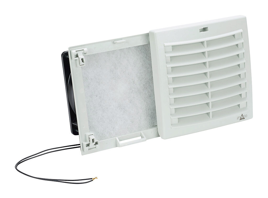 Enclosure Fan Assembly: exhaust, 39 CFM, 115 VAC operating voltage