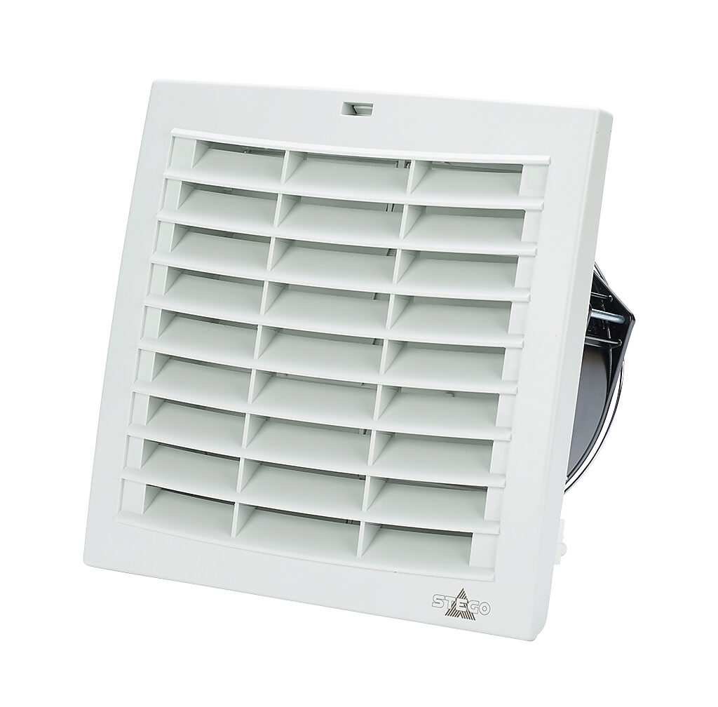 Enclosure Fan Assembly: exhaust, 158 CFM, 24 VDC operating voltage