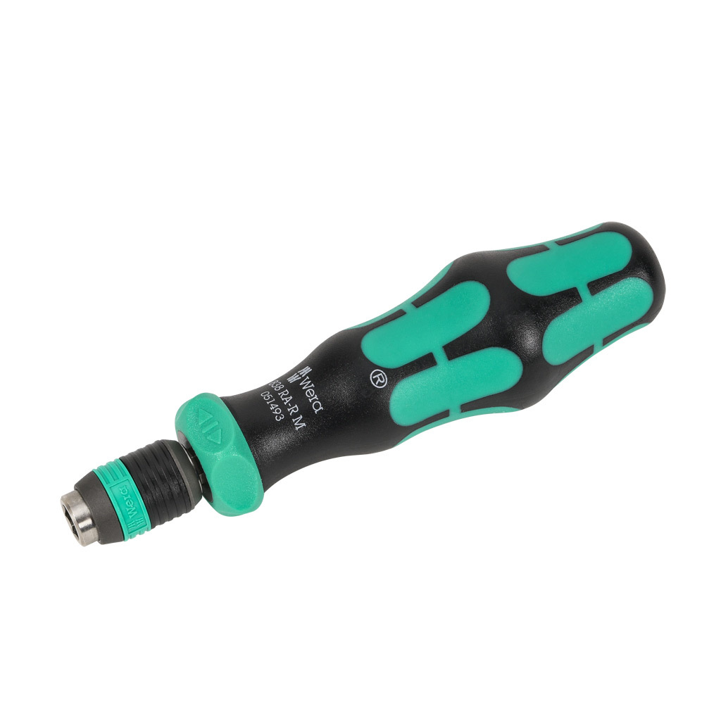 Wera Multi-bit Screwdriver Handle: 3.3in (84mm) shaft length (PN