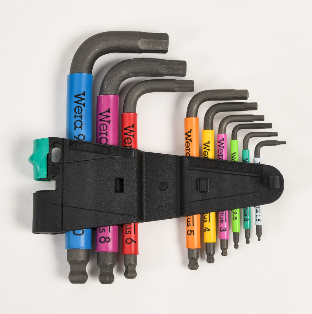 WERA HEX-PLUS 工具セット Wera Hex-Plus Hex Key Set: 9 pieces (PN# 05133164001