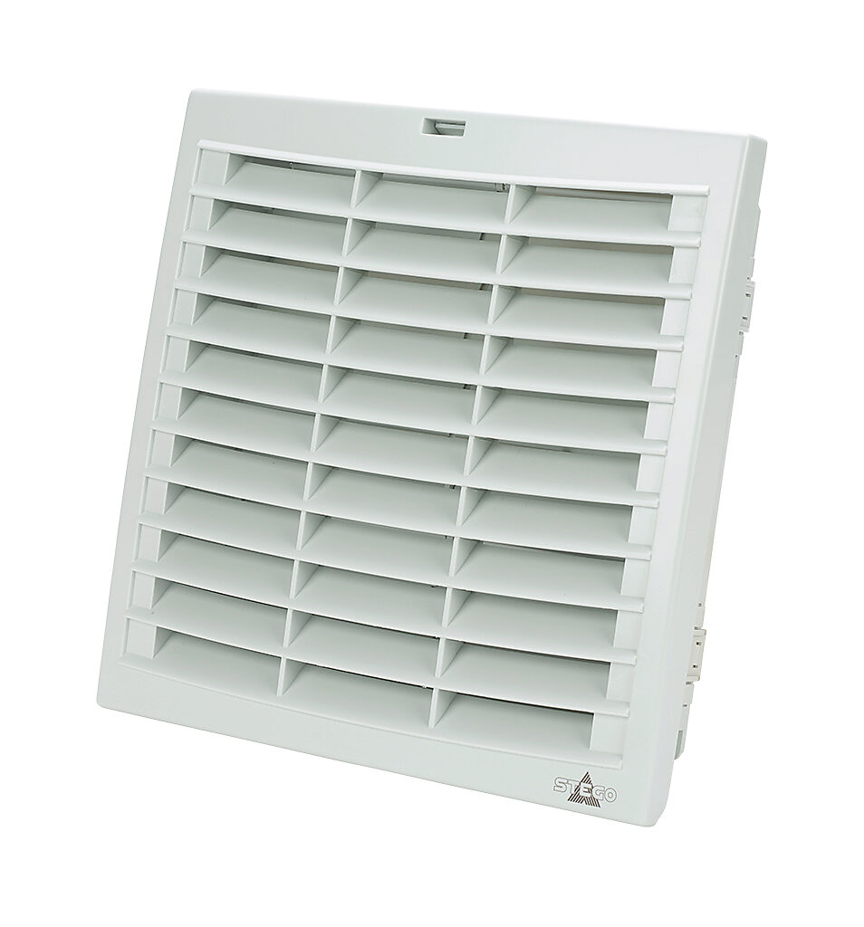Enclosure Ventilation Grille: exhaust, 8.78 x 8.78in enclosure