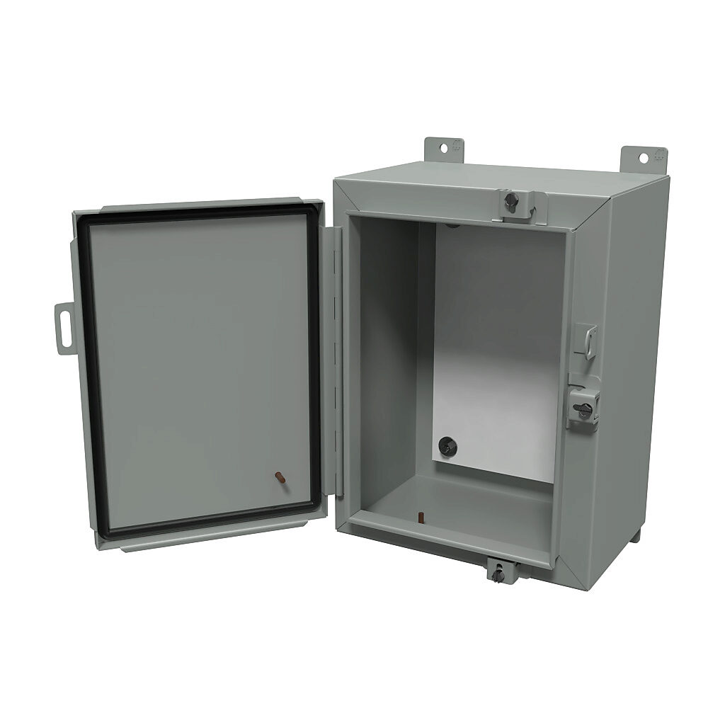 Enclosure: 16 x 12 x 8in, wall mount, carbon steel (PN# 1418N4B8