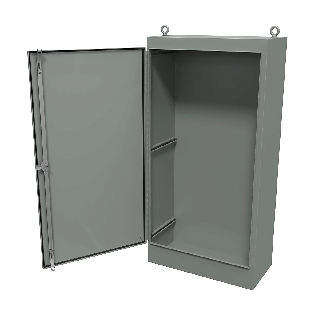 Enclosure: 72 x 36 x 18in, freestanding, carbon steel (PN# 1418Y18