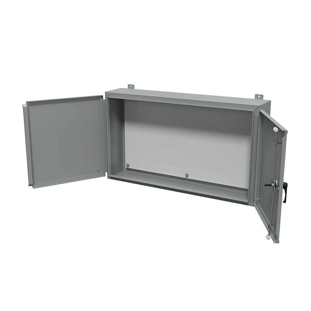 Enclosure: 24 x 42 x 8in, wall mount, carbon steel (PN# 1422P8