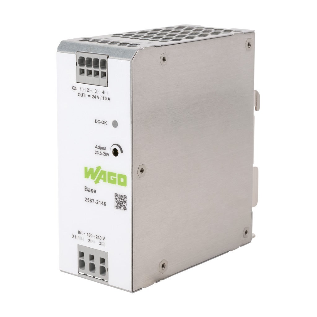 Switching Power Supply: Output: 24 VDC @ 10A/240W (adjustable) (PN
