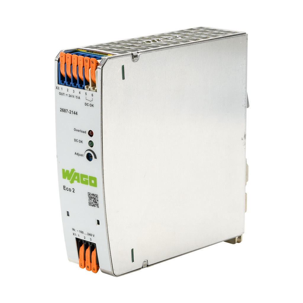 Power Supply: switching, Output: 24 VDC @ 5A/120W (adjustable) (PN