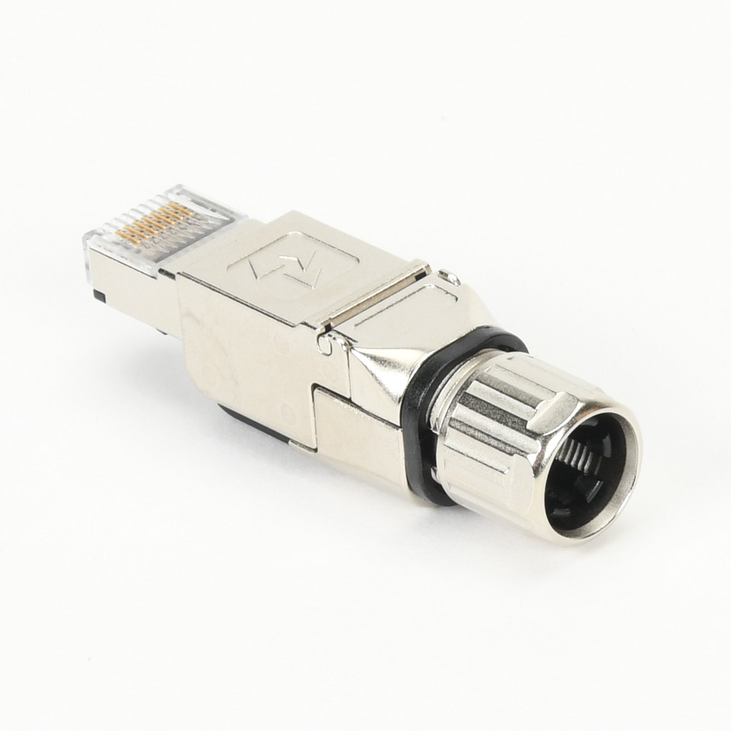 Connector: RJ45 male axial 8-wire/8-pin, 24-22 AWG (PN# 490175