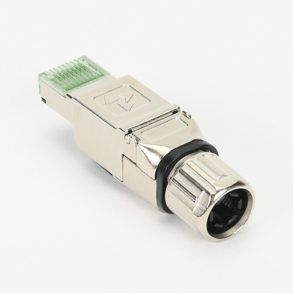 Connector: RJ45 male axial 8-wire/8-pin, 26-22 AWG (PN# 490176
