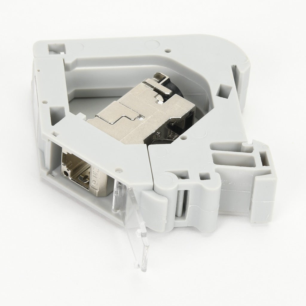 Connector: RJ45 female axial 8-wire/8-pin, 26-22 AWG (PN# 490238