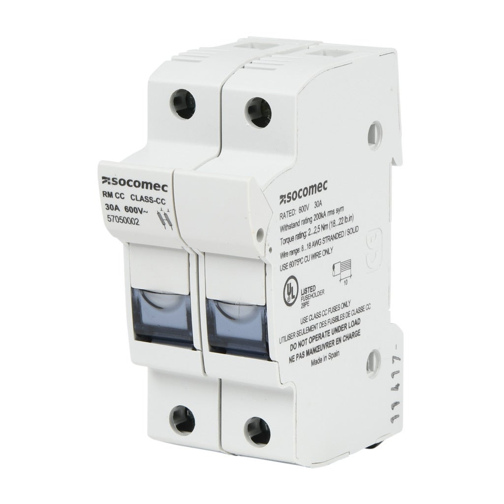 Modular Fuse Holder: 30A, 2-pole (PN# 57050002) | AutomationDirect