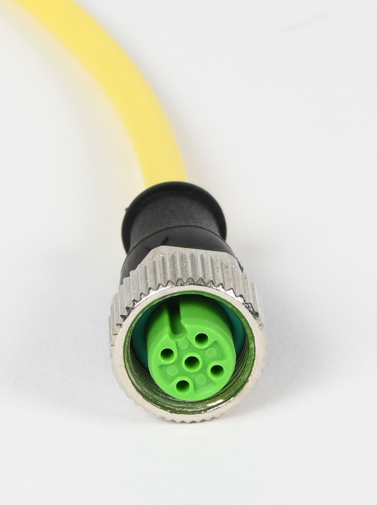 Connection Cable: 22.9ft/7m, M12 axial female to pigtail (PN# 7000