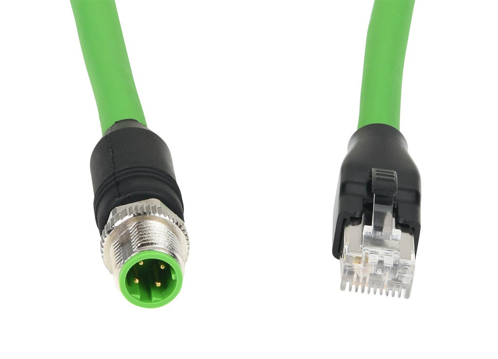 LANケーブル　CAT5e 232M Cat5e Ethernet Connection Cable: 3.2ft/1m, M12 axial male D-coded