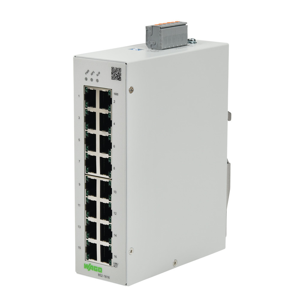Industrial Lean Managed Ethernet Switch: 16 ports (PN# 852-1816 Industrial Lean Managed Ethernet Switch: 16 ports (PN# 852-1816