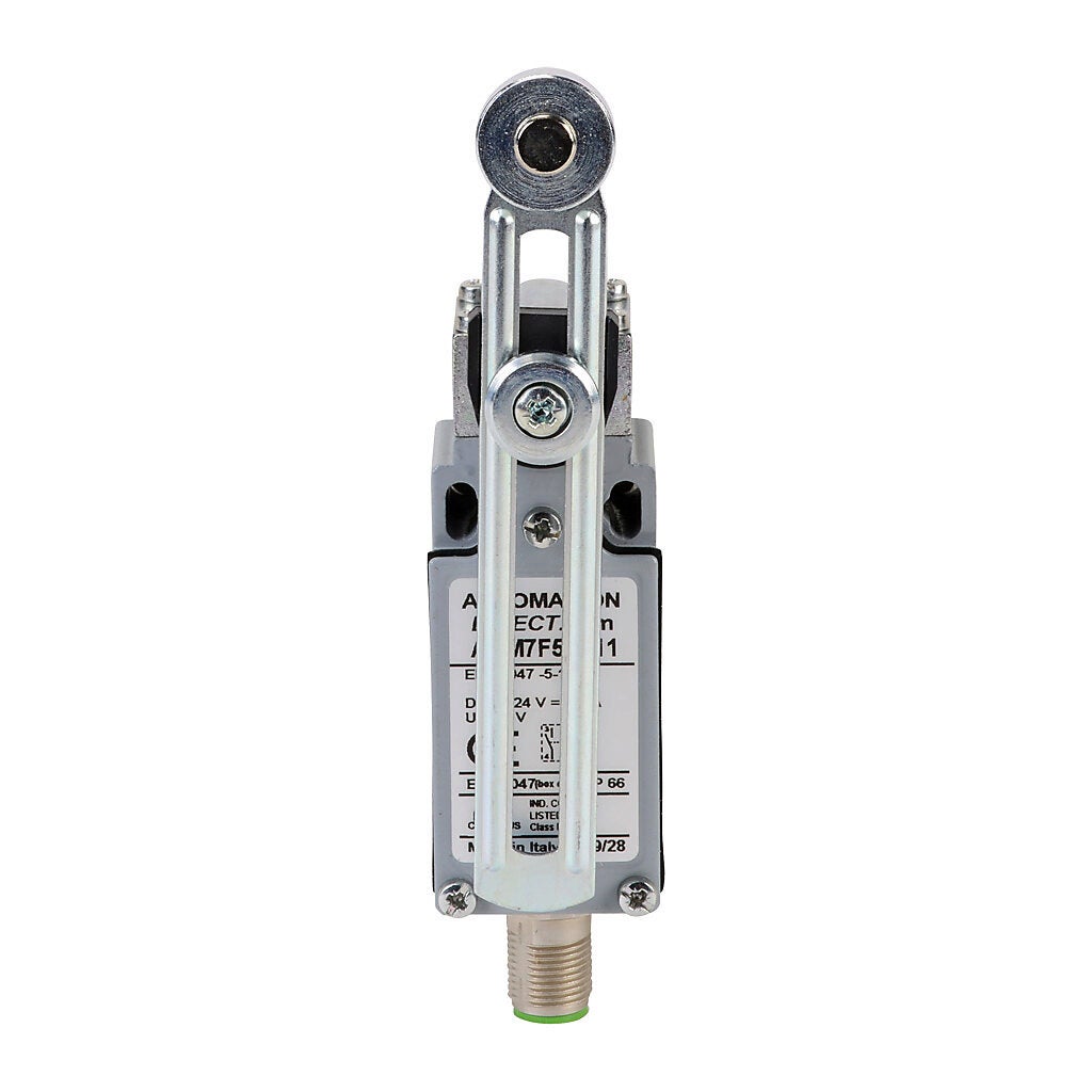 Limit Switch: side rotary adjustable metal lever with 18mm metal