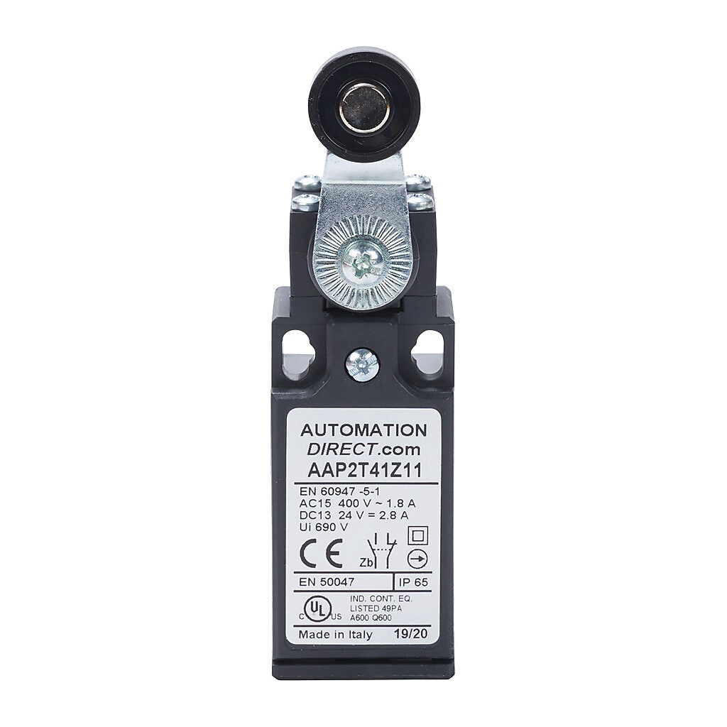 Limit Switch: side rotary lever with polyamide roller (PN