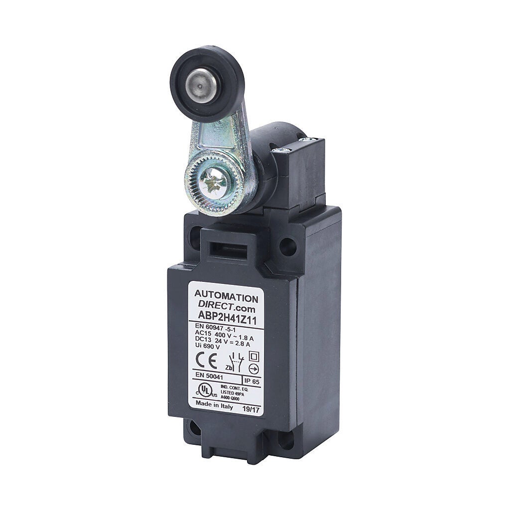 Limit Switch: side rotary lever with polyamide roller (PN