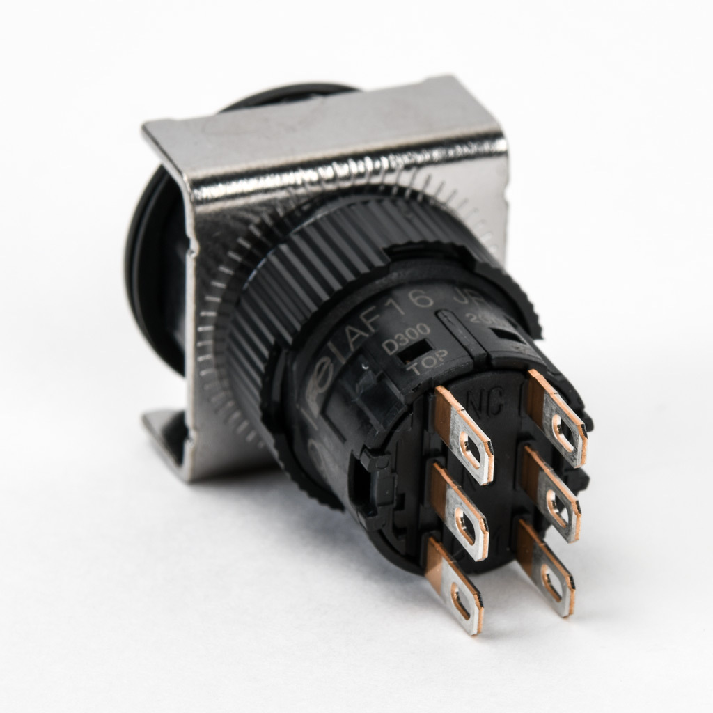 Selector Switch: maintained, 19mm, 2-pos, key operator (PN# AF16JR