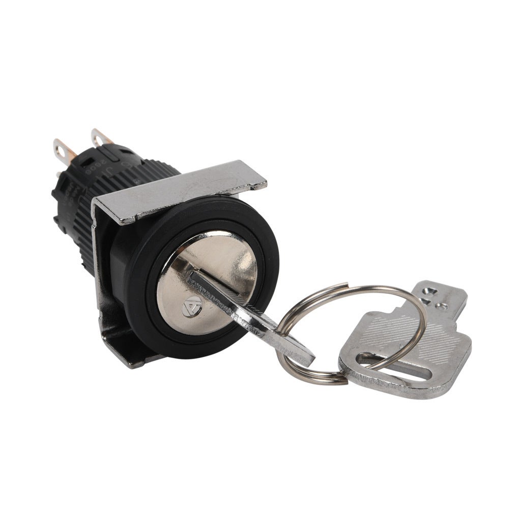 Selector Switch: maintained, 19mm, 2-pos, key operator (PN# AF16JR