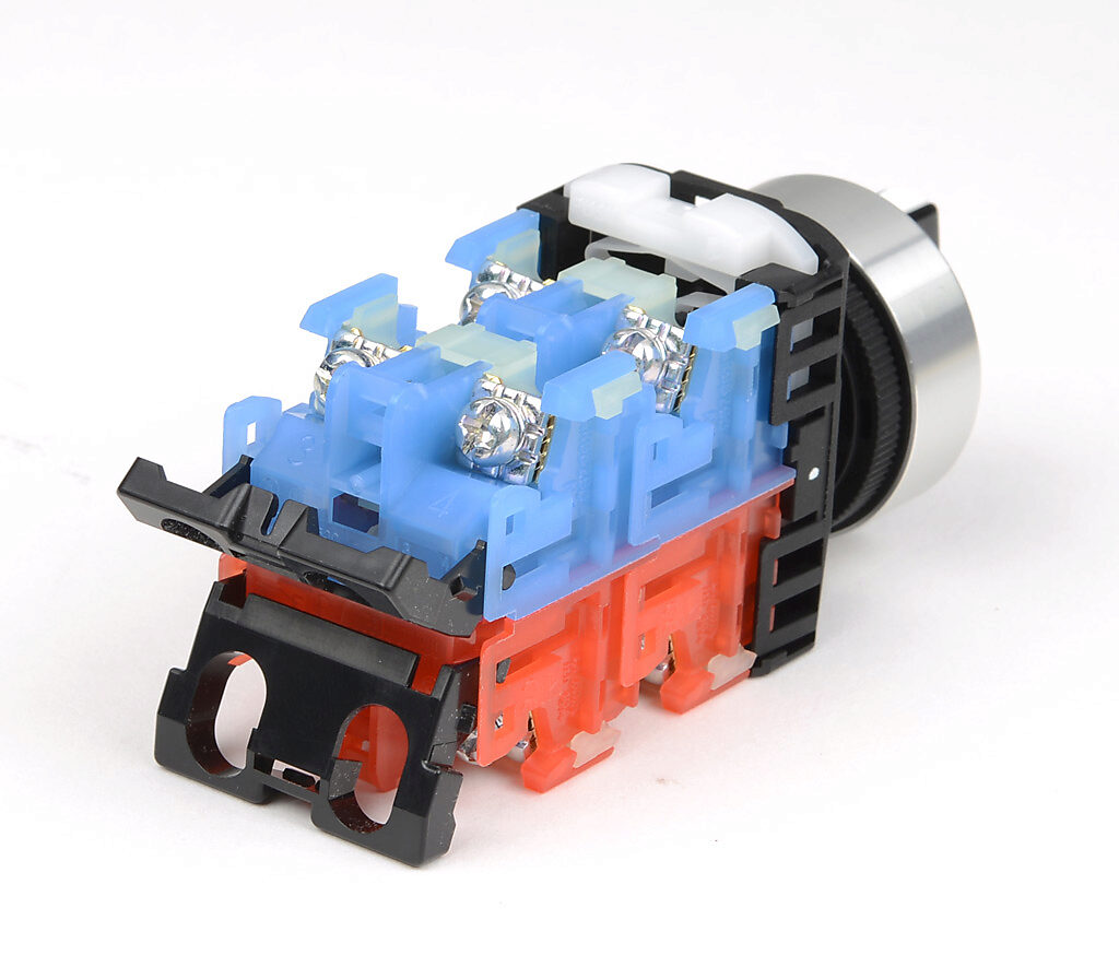 Selector Switch: maintained, 22mm, 3-pos, knob operator (PN