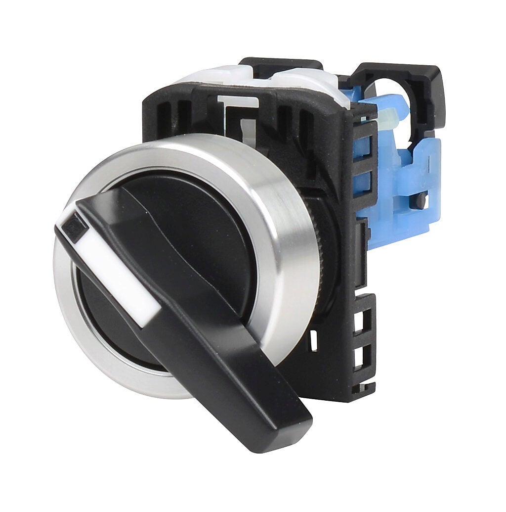 Selector Switch: maintained, 22mm, 2-pos, lever operator (PN