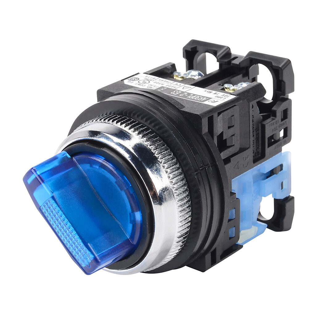 Selector Switch: maintained, 30mm, 2-pos, knob operator (PN