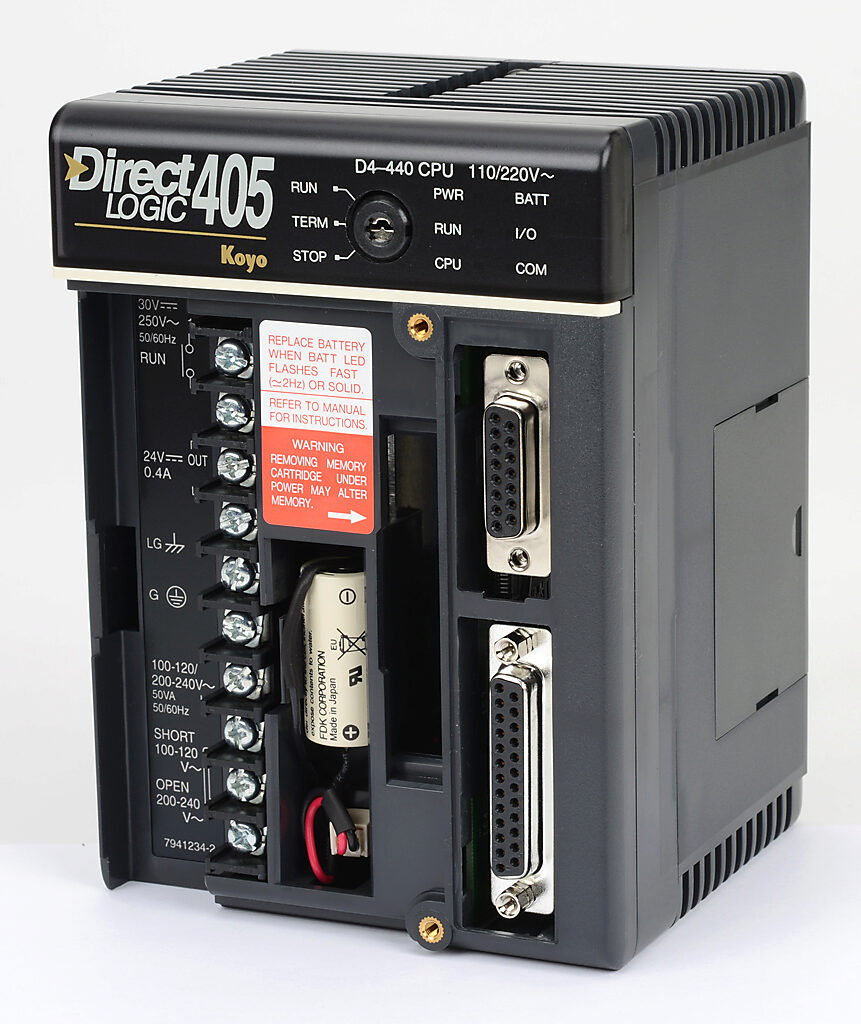 DL405 CPU: serial ports, (programmable logic controller) (PN# D4