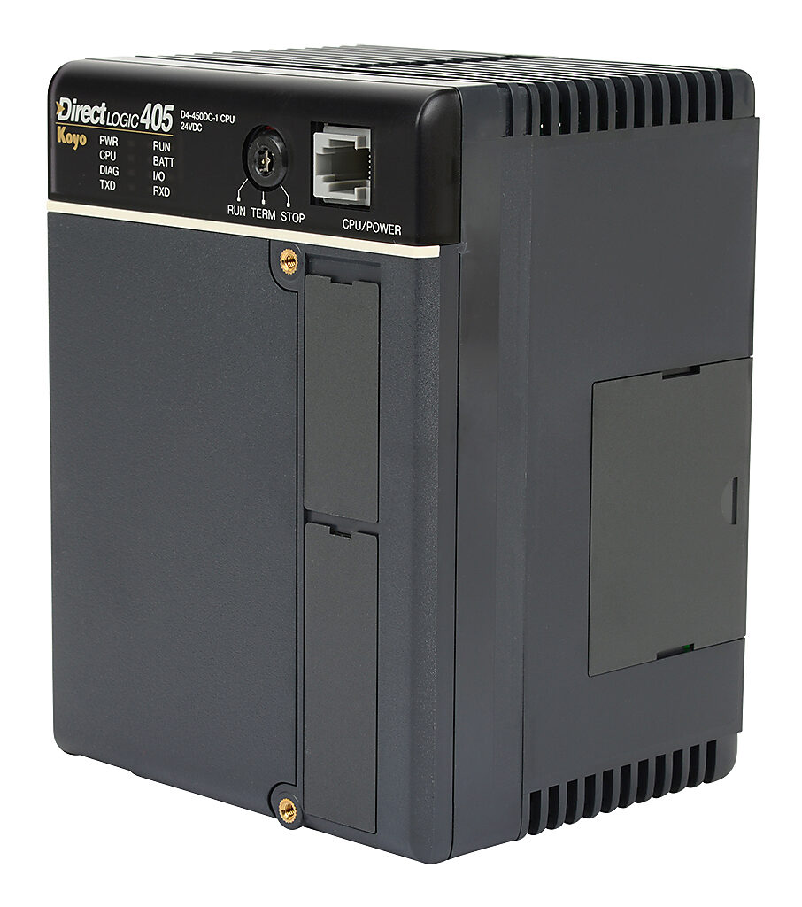 DL405 CPU: 7.5k words ladder memory, serial ports, (programmable