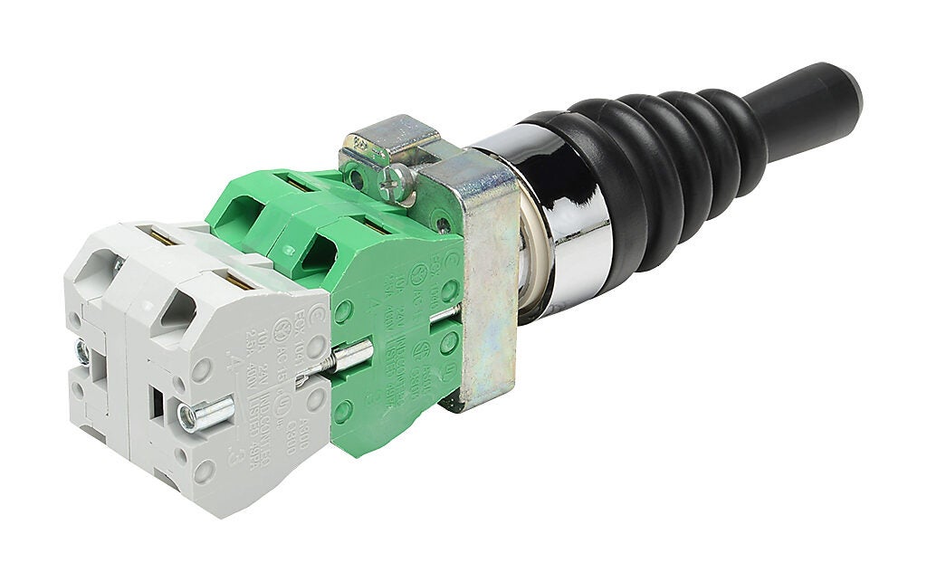 Selector Switch: momentary, 22mm, 4-pos, joystick operator (PN