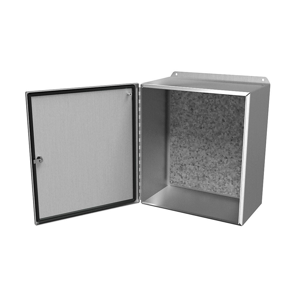 Enclosure: 16 x 14 x 8in, wall mount, 5052-H32 aluminum (PN