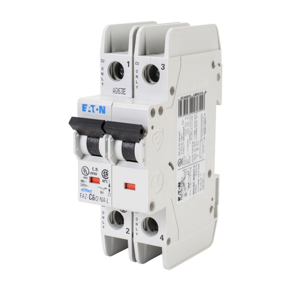 サーキットブレーカー FAZ-C6/2-NA 2P 6A 電子式サーキットブレーカ | Phoenix Contact