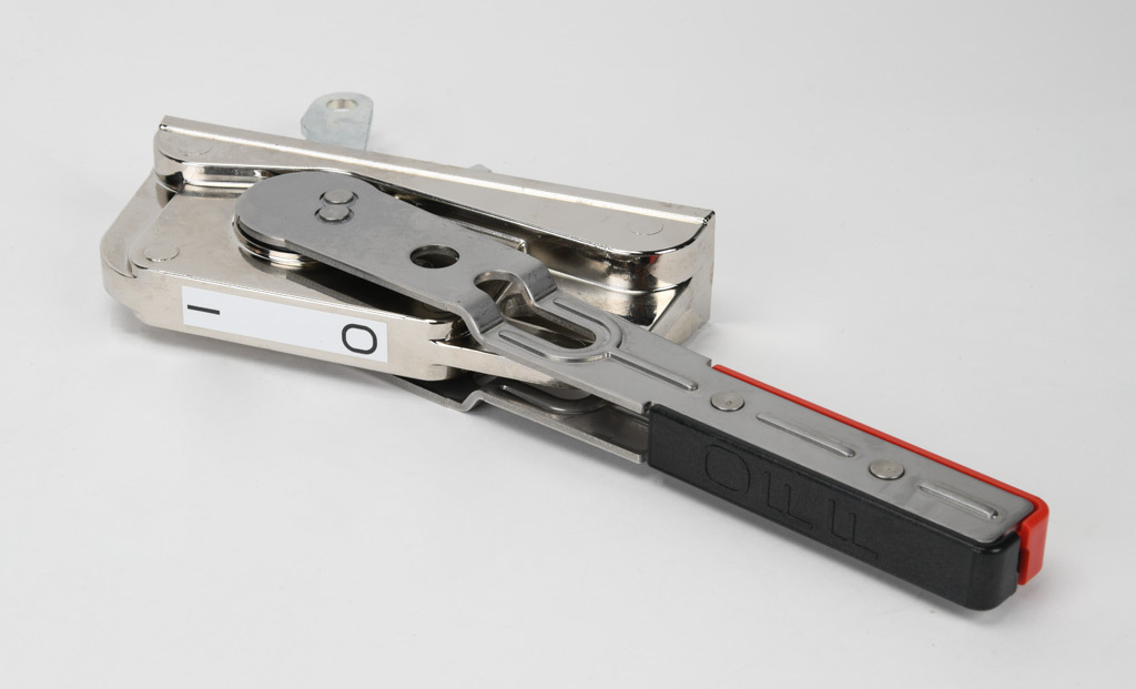 Flange Handle: lever, chrome, for Gladiator 100A frame MCCBs (PN