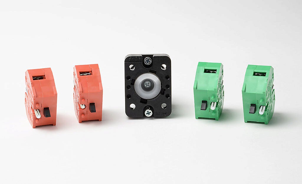 Selector Switch: maintained, 22mm, 3-pos, knob operator (PN