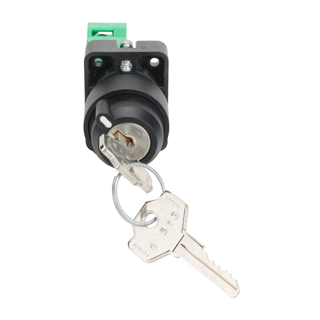 Selector Switch: maintained, 22mm, 2-pos, key operator (PN