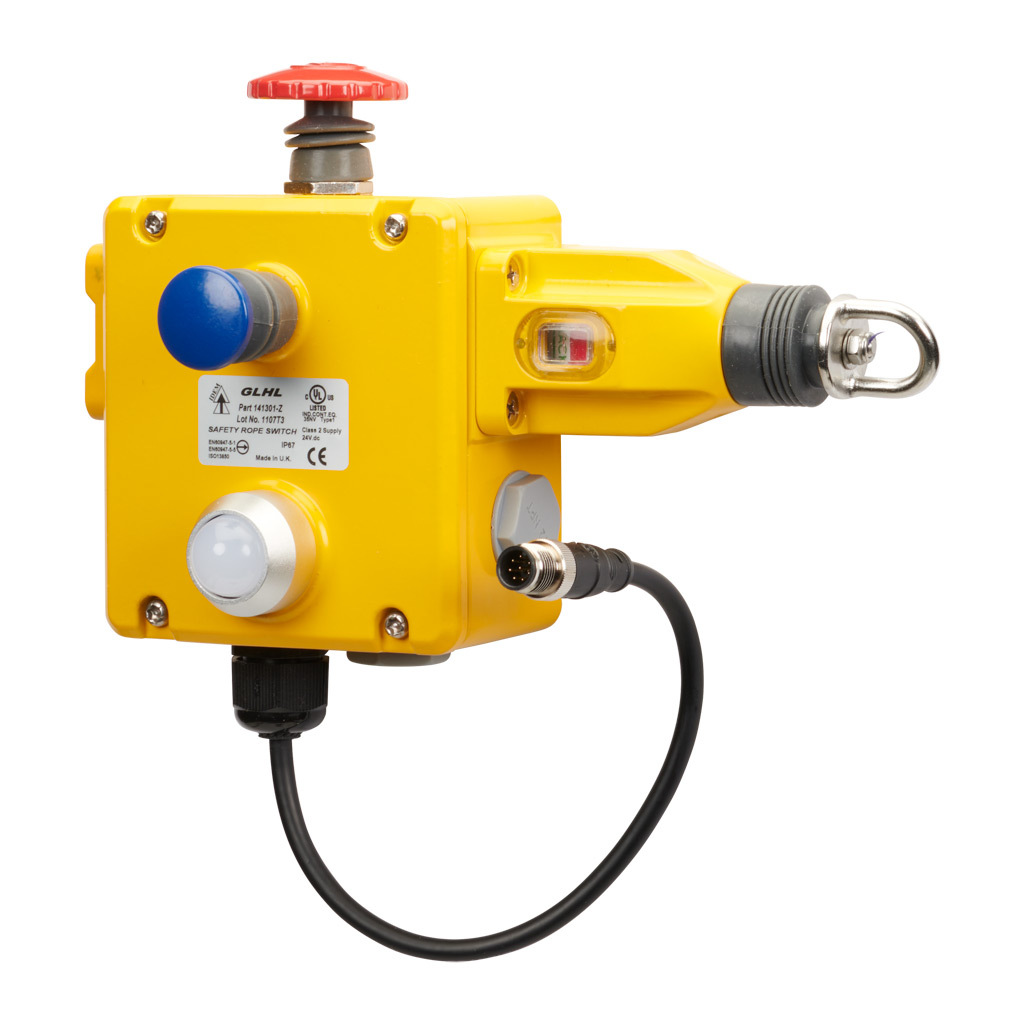IDEM Z-Range Safety Switch: cable-pull interlock, 125m maximum