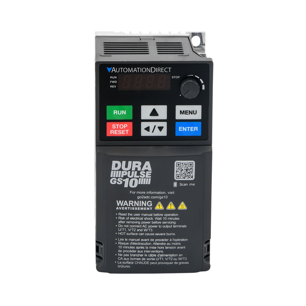 DURApulse AC Micro Drive: 230 VAC, 1/4hp with 1-phase input, (VFD