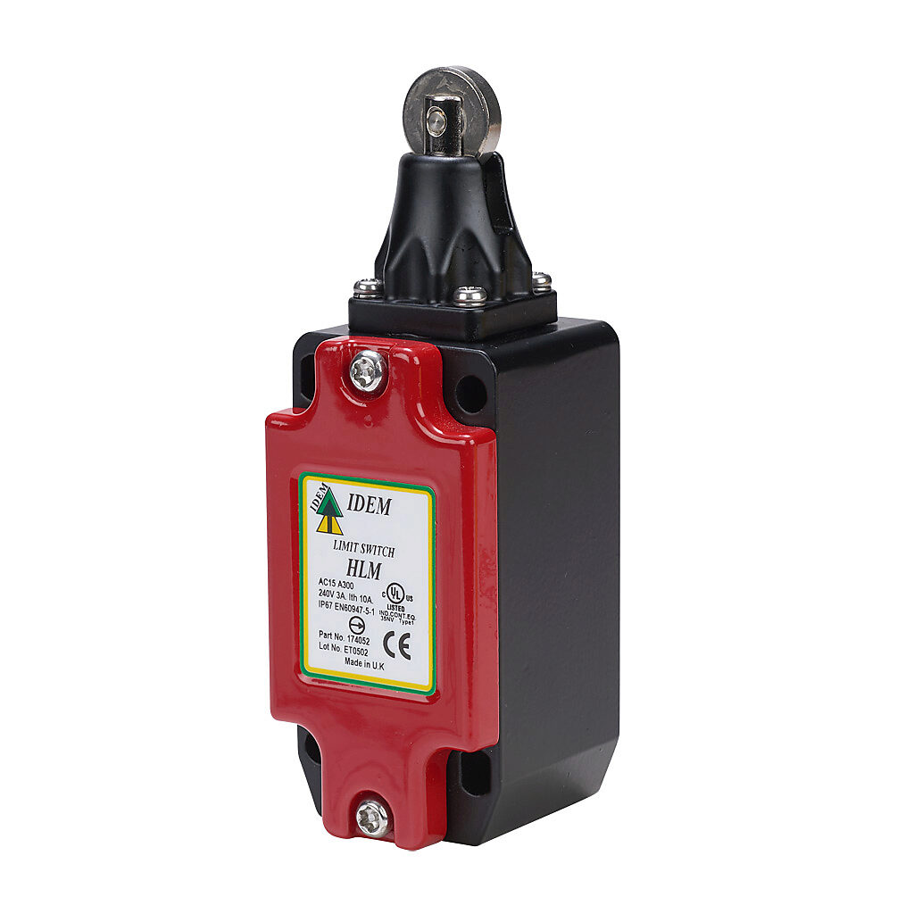 Safety Limit Switch: plunger with stainless steel roller (PN# HLM