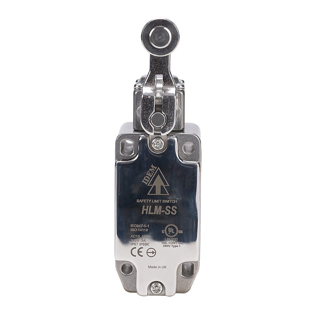 Safety Limit Switch: side rotary lever with stainless steel roller