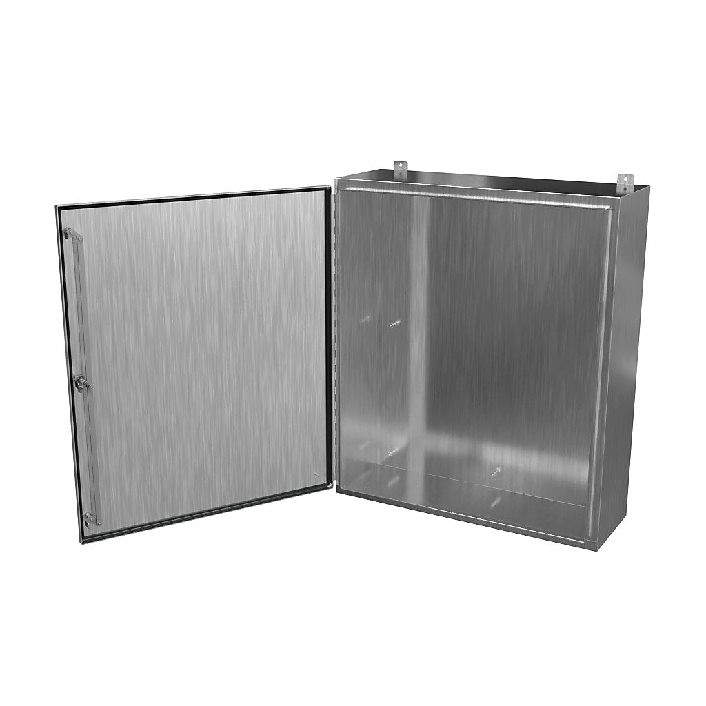 Enclosure: 42 x 36 x 12in, wall mount, 304 stainless steel (PN