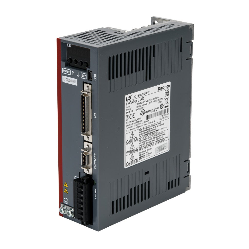 Servo Drive: Modbus RTU, 400W, 230 VAC, 1-phase (PN# L7CA004U-AD