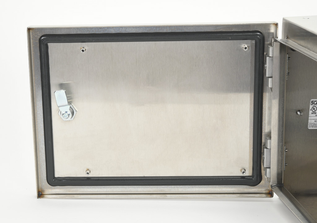 HMI Enclosure: 14 x 18 x 6in, suspension or pedestal mount, 304