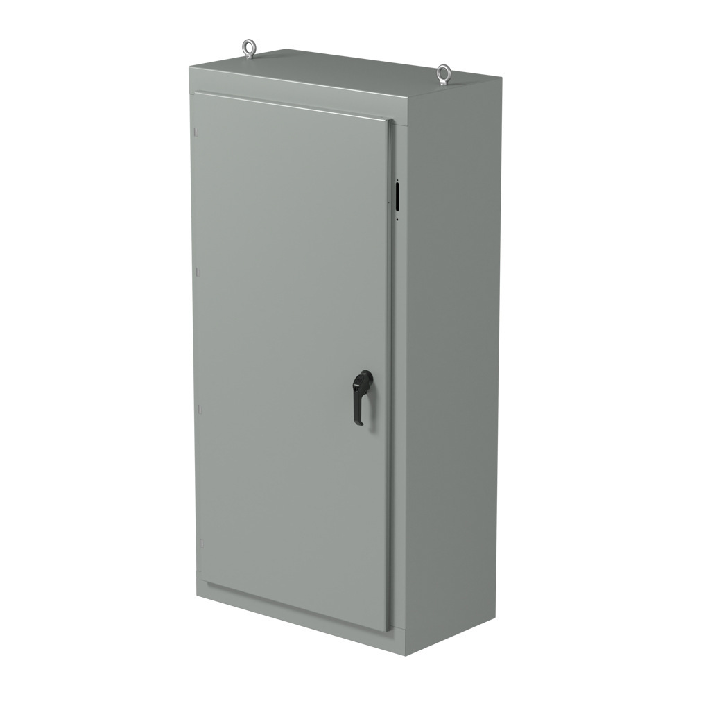 Disconnect Enclosure: 68 x 34 x 18in, freestanding, carbon steel