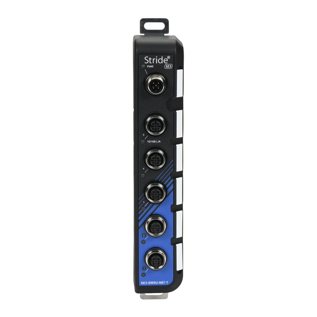 s*u様 Switch Industrial Unmanaged Ethernet Switch: 5 ports (PN# SE3-SW5U-N67-T